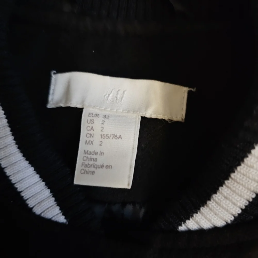 H&M Varsity Jacket With Vive Les Femmes Patch Size 2